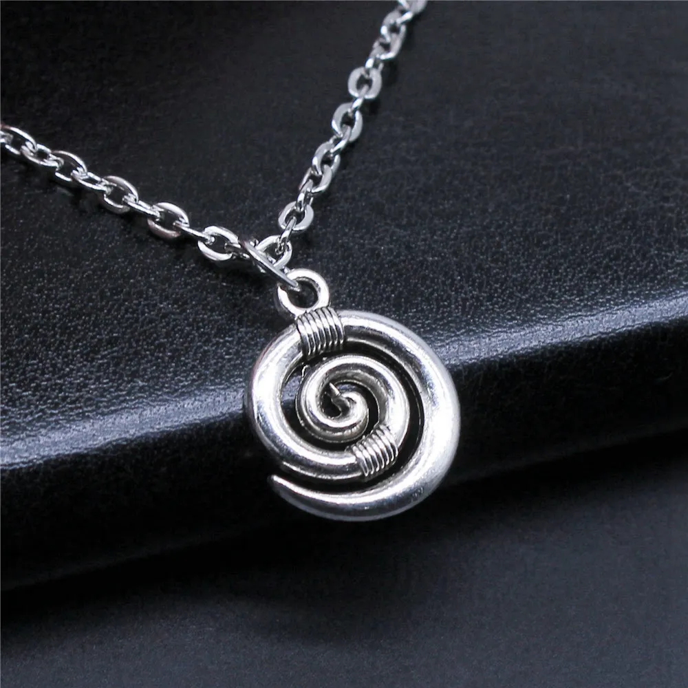 1pcs Vortex Symbol Male Necklace Accessories For Women Jewelry Materials Crafts Chain Length 43+5cm