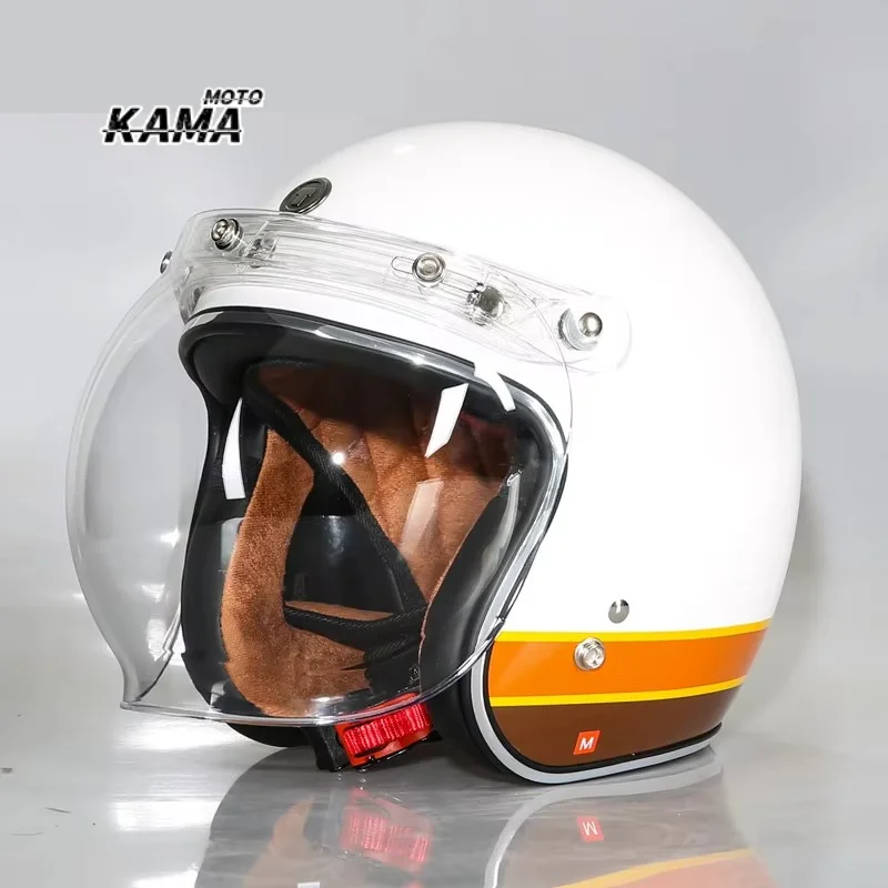 TORC 3/4 Open Face Helmet, Four Season Cruising Motorcycle, Half Helmet, Men's and Women's Bubble Mirror, Electric Bike Helmet