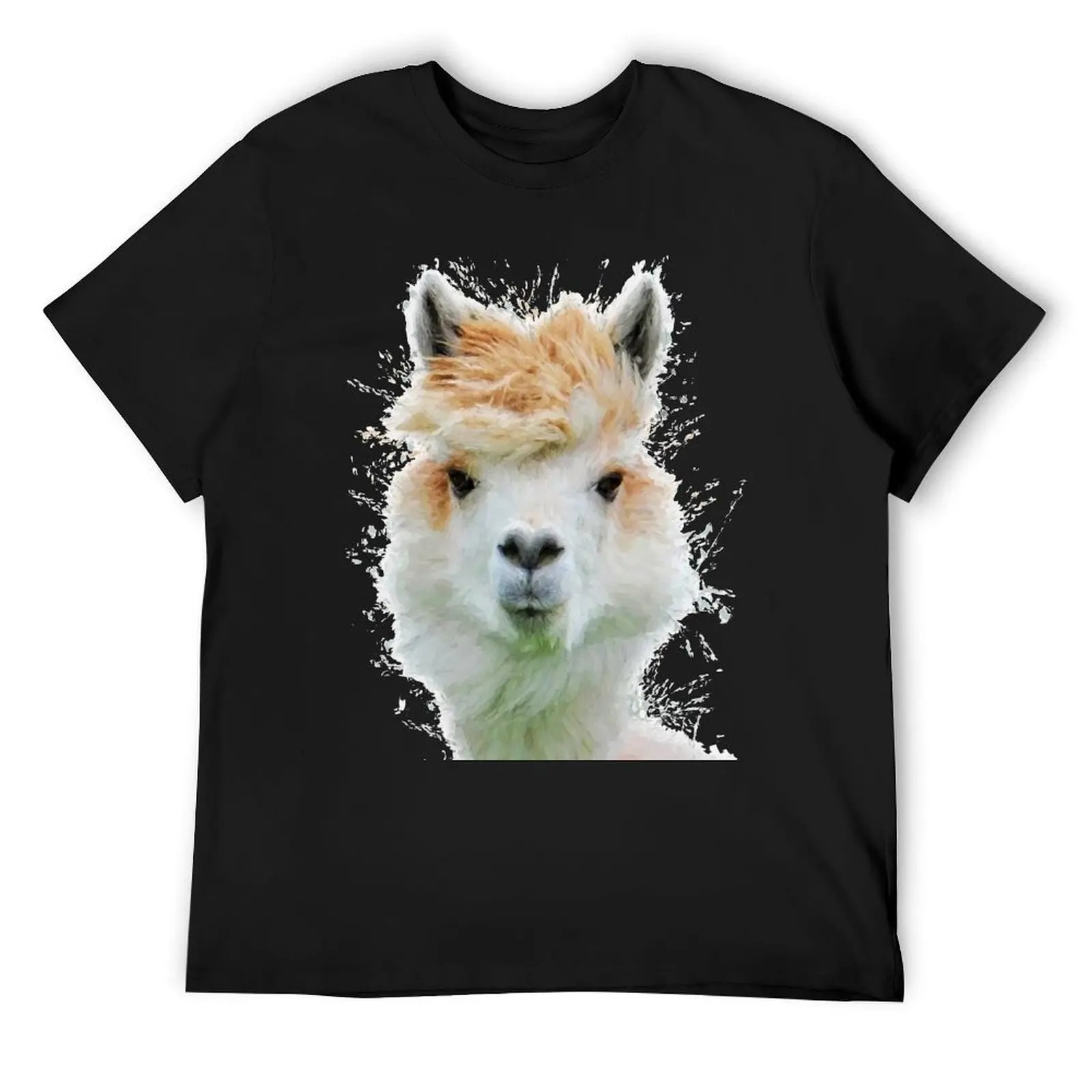 

Alpaca watercolor animals nursery decor T-Shirt korean fashion man t shirt mens t shirts pack