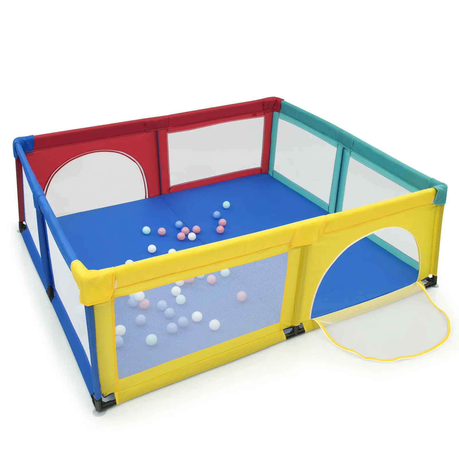 Babyjoy Baby Playpen Infant Large Safety Play Center Yard w/ 50 Balls  TY327804