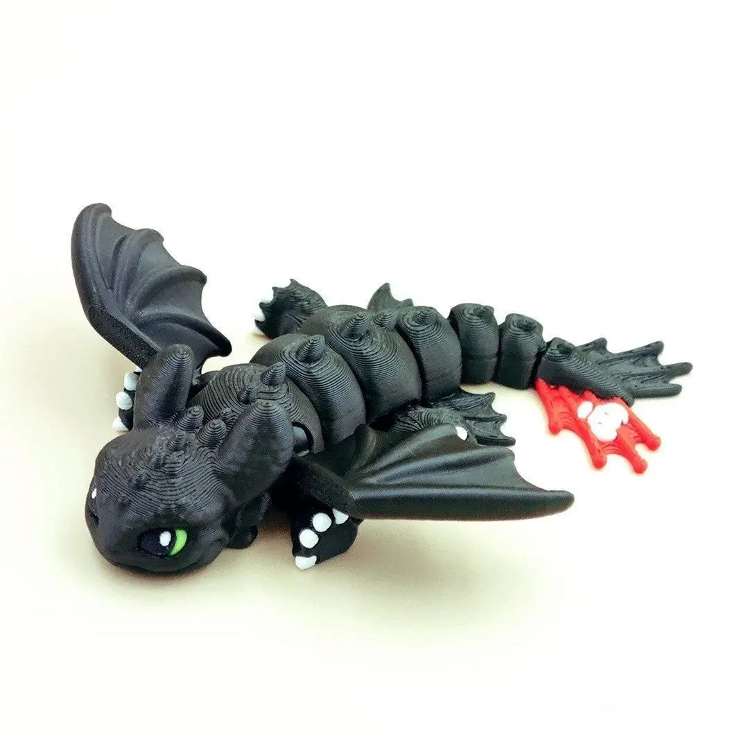 バンダイアニメヒックとドラゴンアクションフィギュア 3D プリント幼児トゥドールズナイトフューリージョイントモバイルモデル子供のおもちゃギフト