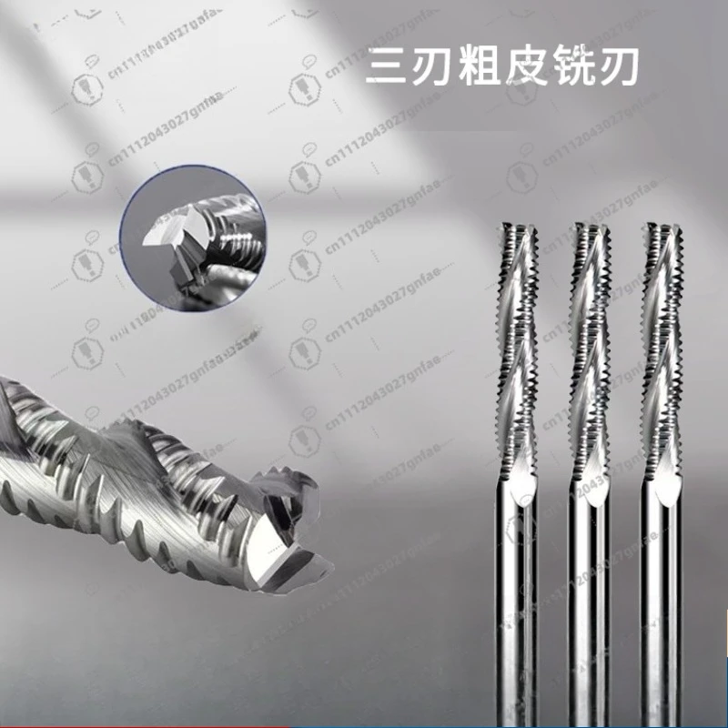Tungsten Steel Spiral Mortise Slotting Cutter for Woodworking Door Keyhole Lengthening Rough Precision Milling Alloy Lock Tool
