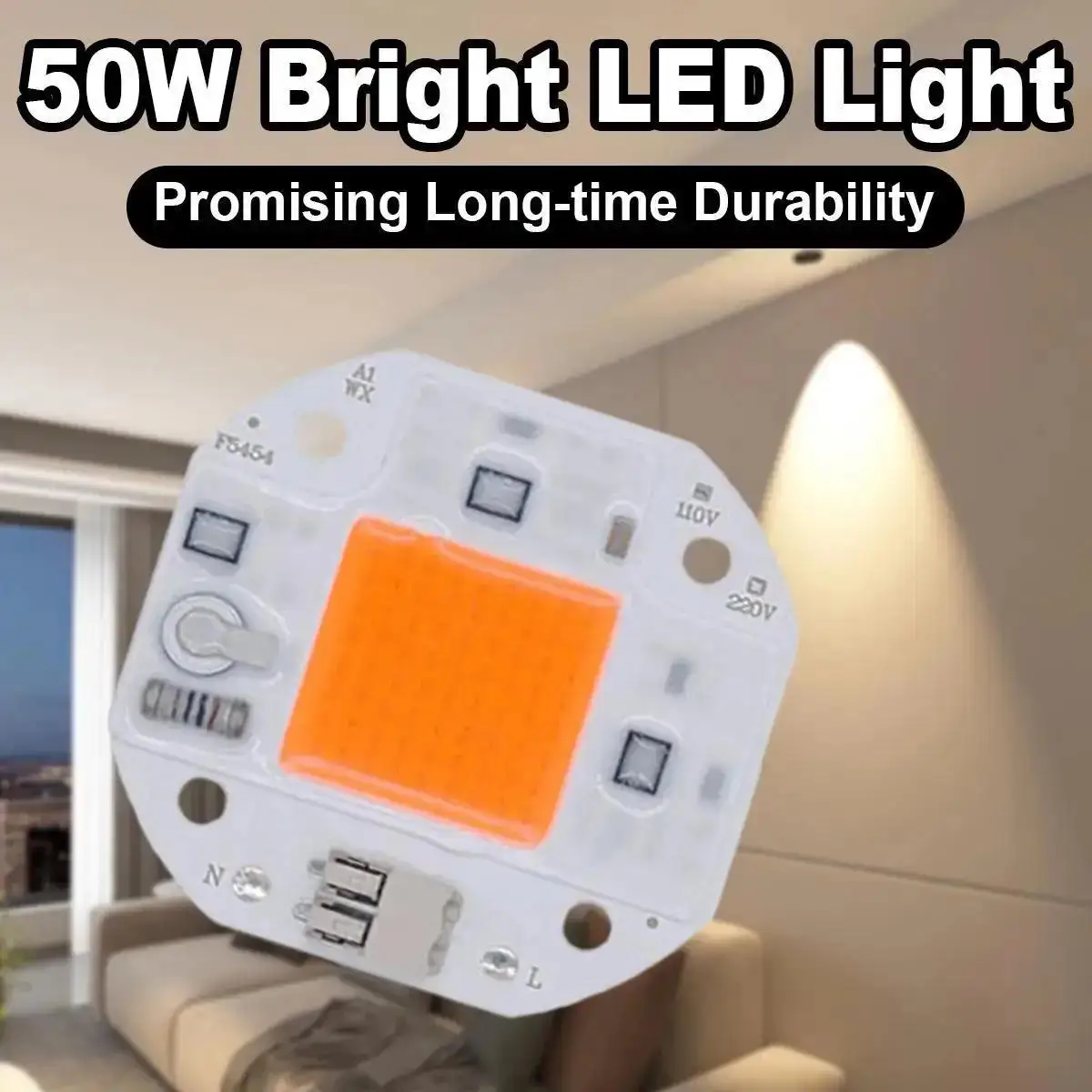 50W 70W 100W Cob Led Chip 110V 220V Ic Free Welding Driver Beads Smart Aluminum For Module Lampada Lights Lighting Spotlight Pcb