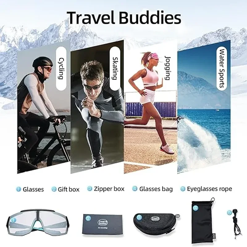 

Cycling Uv Protection Sunglasses With Anti-Fog Lenses