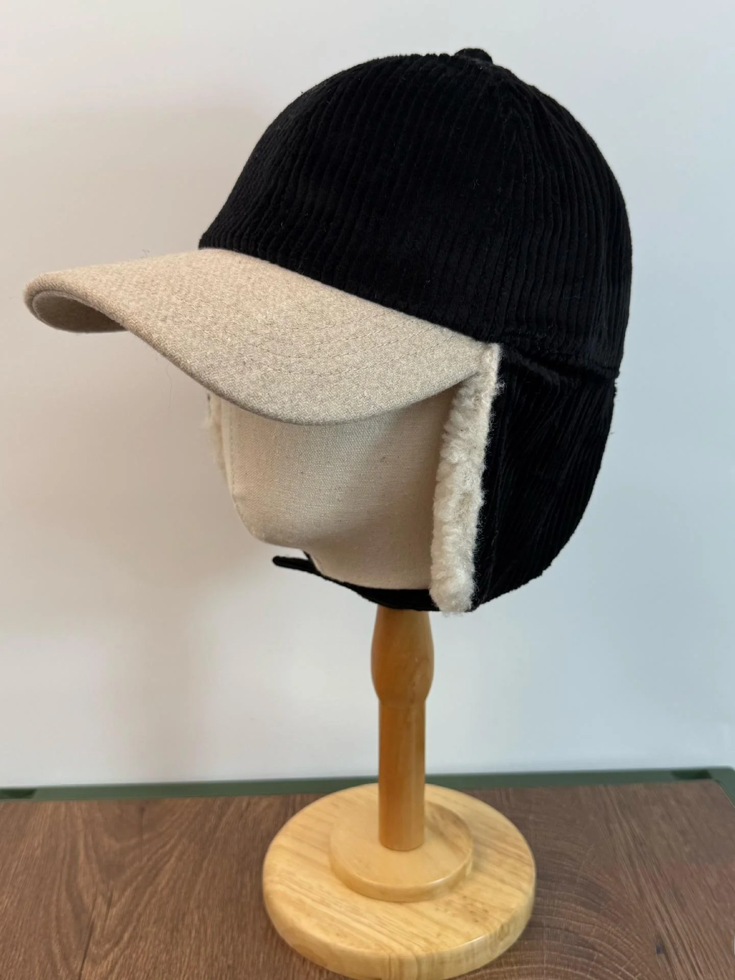 High Quali Corduroy Patchwork Baseball Cap Autumn Winter Fce Lined Cold Proof Ear Protection ex Lei Feng Sle Cap