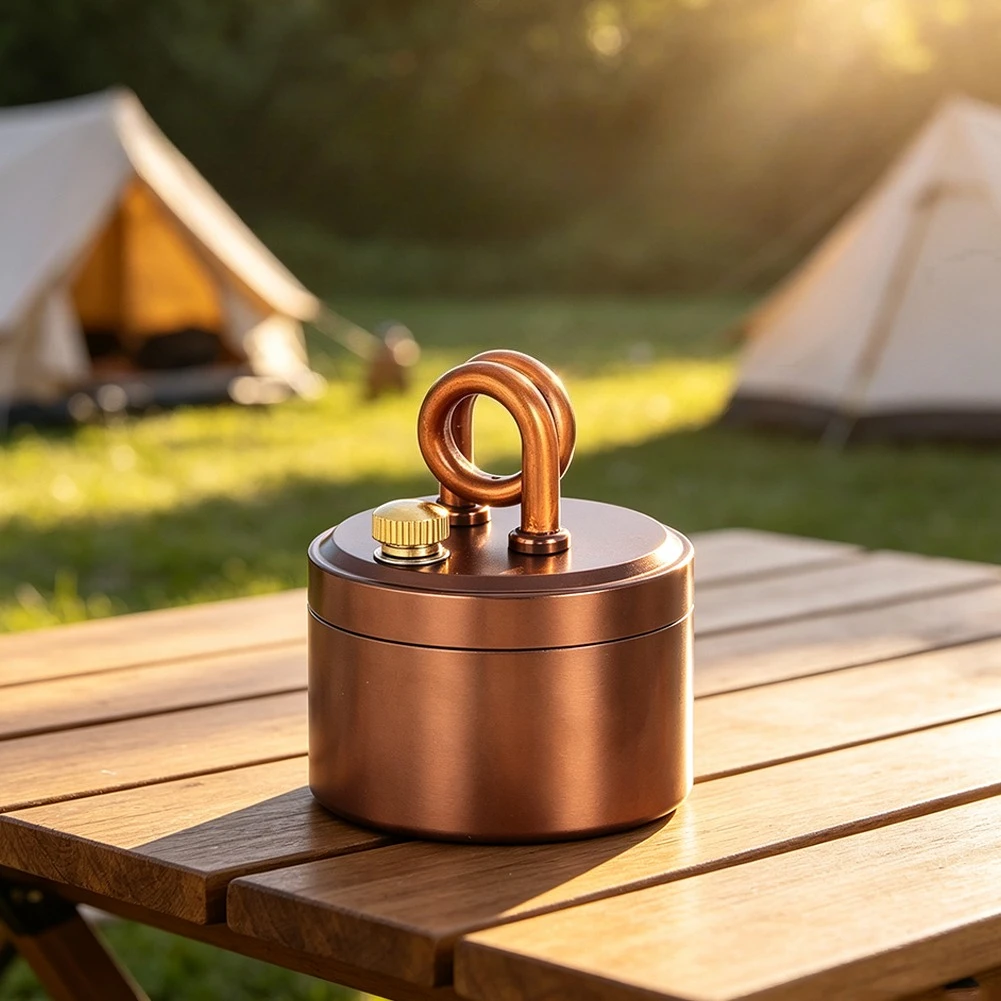Mini Alcohol Stove Portable Lightweight Brass Aluminum Spirit Burner Compact Windproof for Outdoor Camping Picnic Cooking Parts
