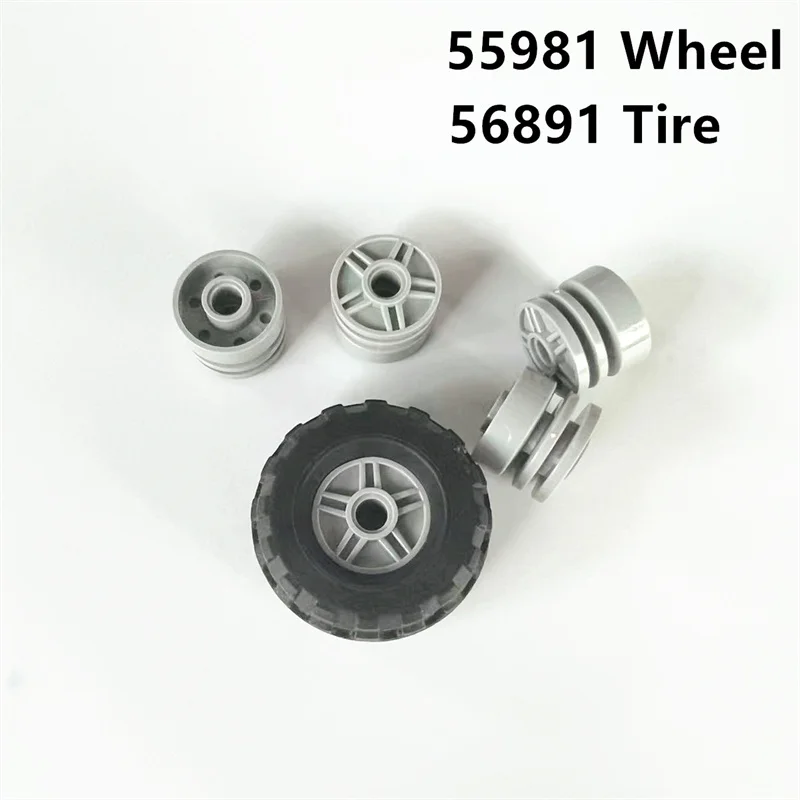 55981 20896 Wheel 18mm x 14mm Tire 89201 56891 Brick Collections Bulk Modular GBC Toys For Technical MOC Building Block