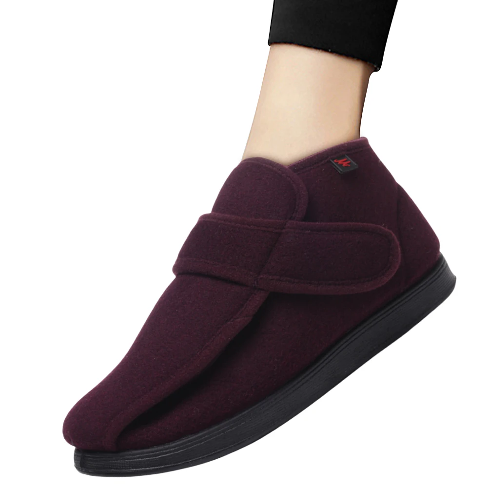 

Extra Wide Diabetic Shoes Thermal Lightweight Edema Sneakers Non-Slip Hook and Loop Sneakers Unisex Walking Shoes for Men Women