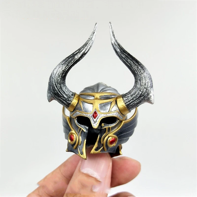 

In Stock 1/6 TBLeague PL2020-173B Knight Of Fire Warrior Silver Version Head Helmet Model For 12inch TBL Action Doll Accessories