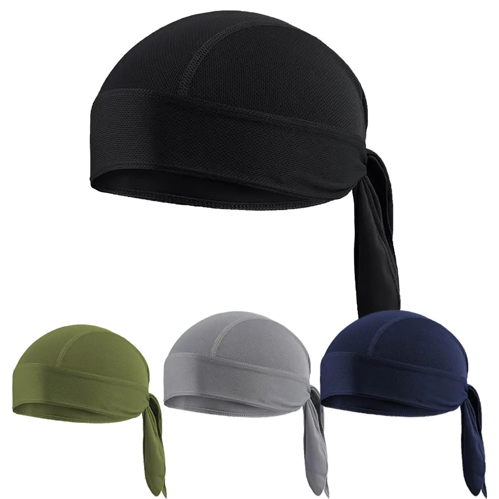 

1Pc/3Pcs cycling pirate hat breathable mesh pirate bandana hat sweat-absorbing helmet liner head cover for outdoor use