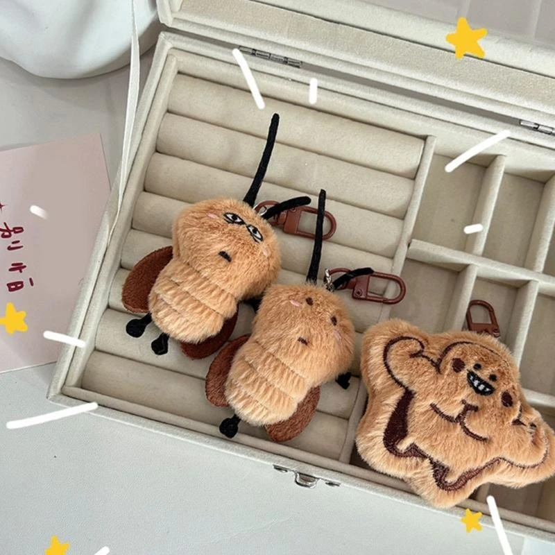 Niedliche Kakerlaken-Spielzeug-Schlüsselanhänger, schöne Kakerlake, lustiges Kakerlaken-Geschenk für Freundin, 15UB