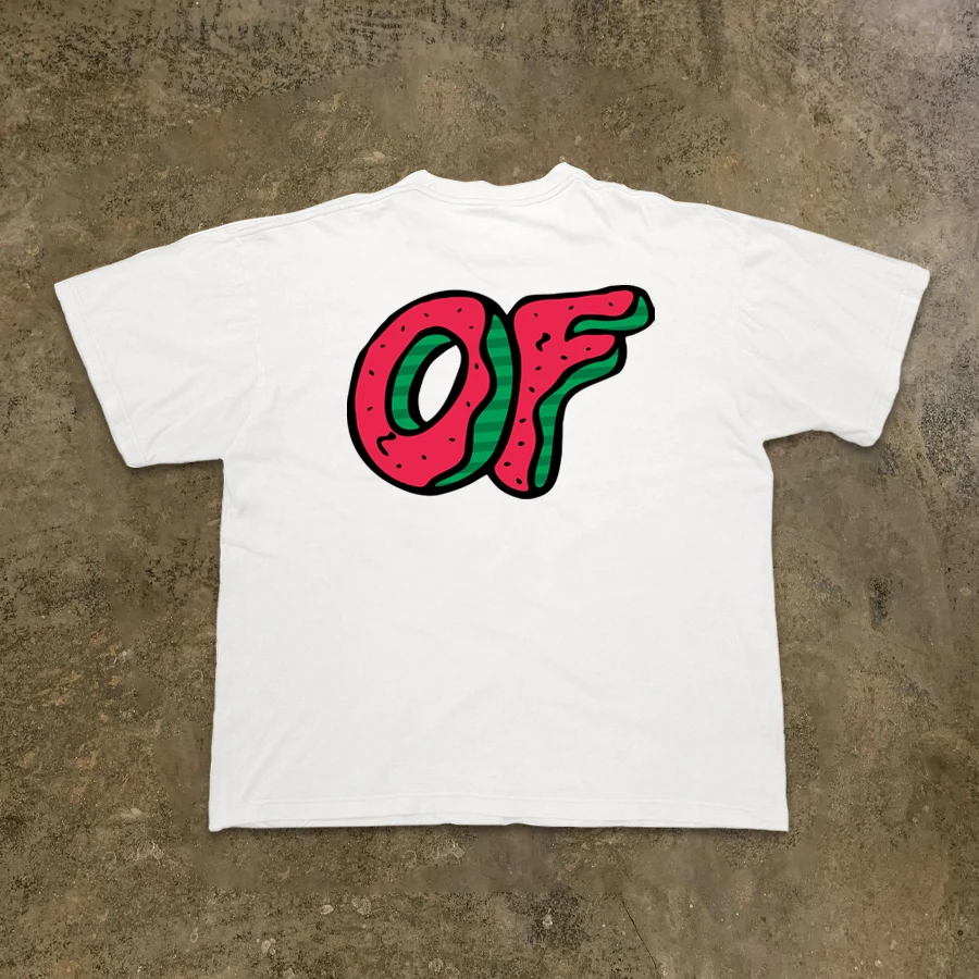 

Футболка из чистого хлопка ort Sve ex, модная брендовая летняя повседневная футболка свободного кроя с принтом, молодежная круглая футболка Ne Top