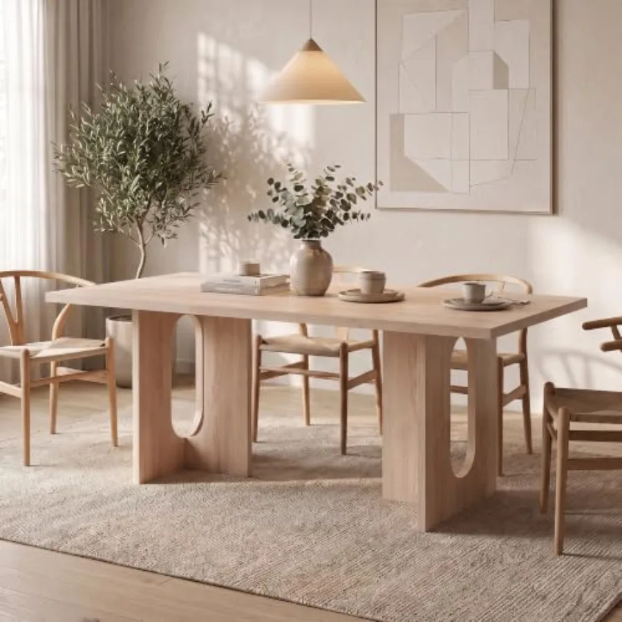 T-Shaped Dining Table for 6-8, 71