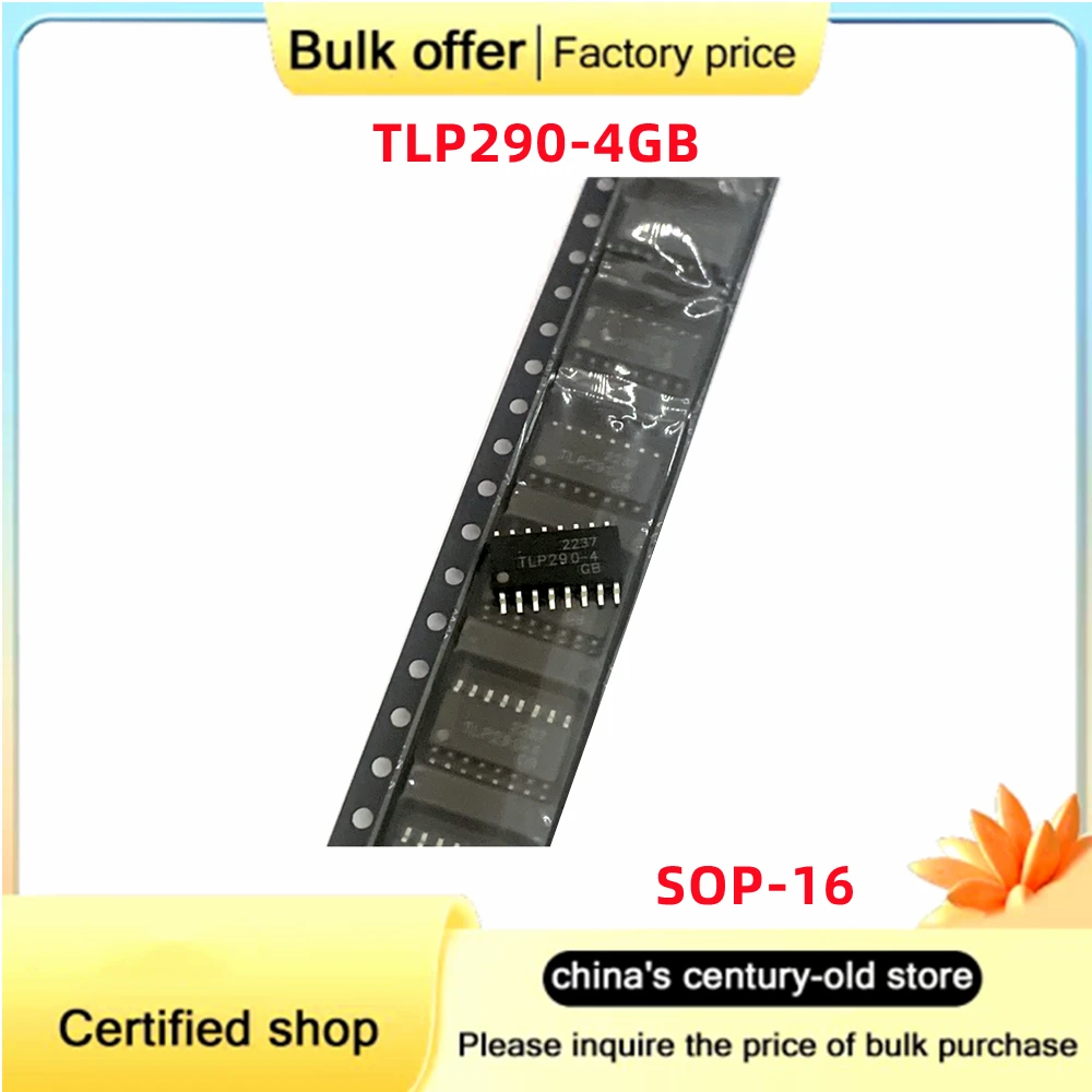 10 قطعة/الوحدة العلامة التجارية الجديدة الأصلي TLP290-4GB SOP16 التصحيح TLP290-4 أربع قنوات ثنائي الاتجاه المقرنة المعزل رقاقة