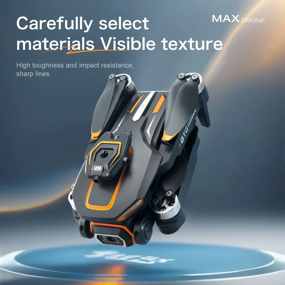 طائرة بدون طيار صغيرة GT5 بدون فرش 8K مع كاميرات مزدوجة عالية الدقة لتجنب العوائق والتحكم في تشكل نظام تحديد المواقع التدفق البصري أجهزة الاستقبال عن بعد لعبة عيد الميلاد