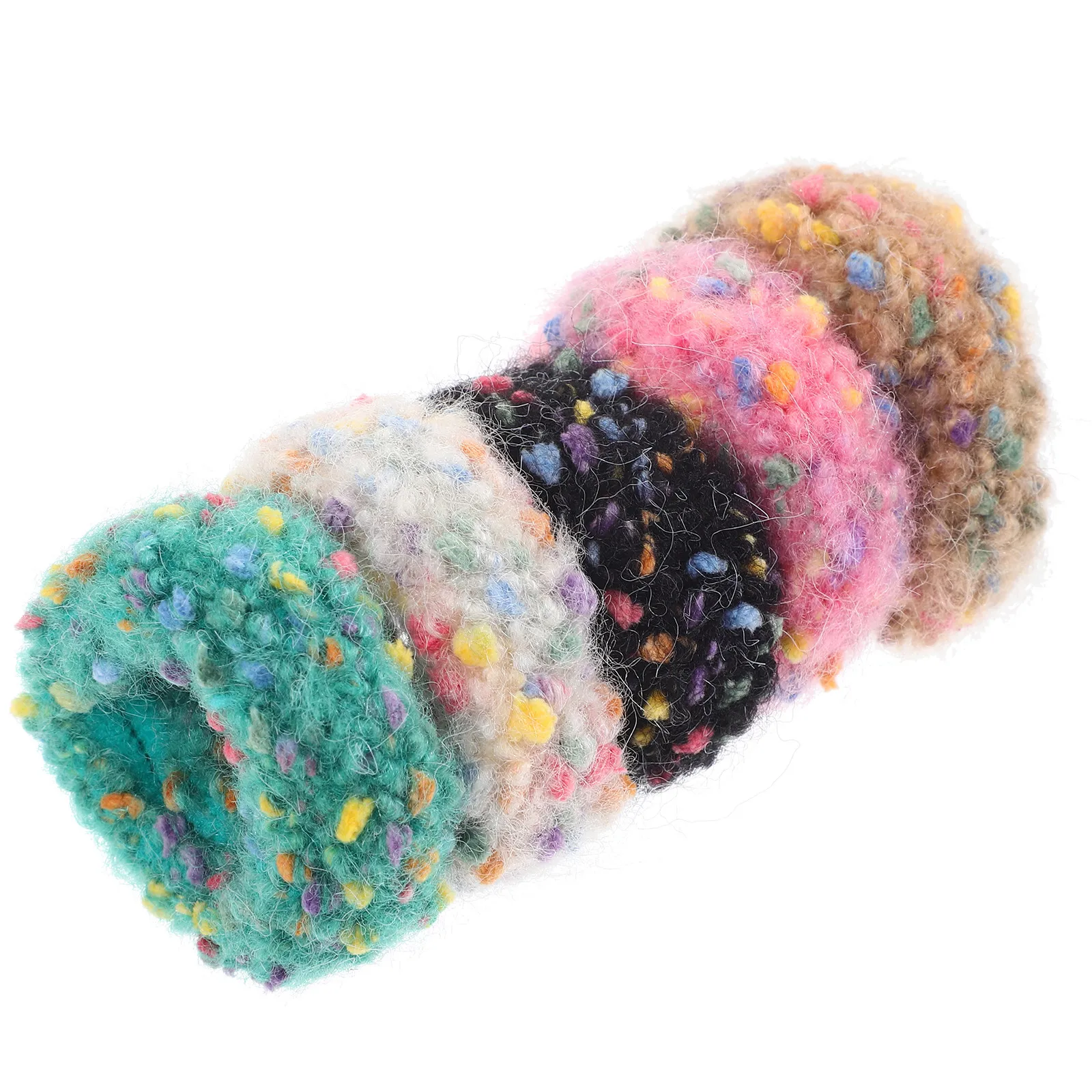 

5Pcs Premium Hair Scrunchies for Women Trendy Knit Hair Ties Strong Hold Ponytail Rings for Daily Wear and Special Events