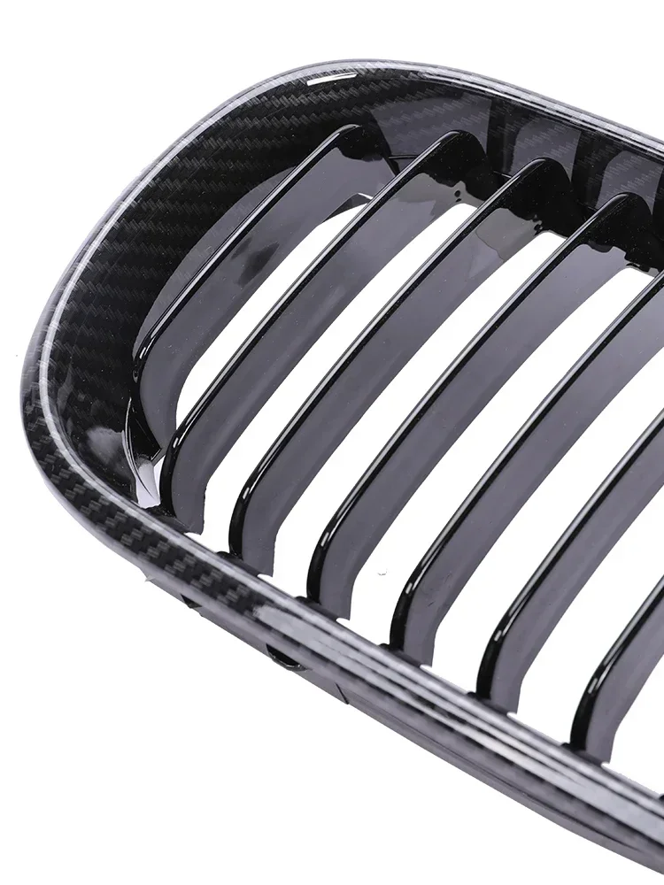 For BMW 3 Series E46 Facelift 2004-2007 2/4 Doors Car Front Bumper Kidney Racing Grill Glossy Black Hood Grille Double slat