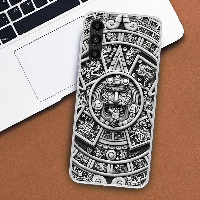 Mayan Stone Totem Pole Phone Case For Samsung Galaxy A51 A71 A50 A70 A40 A30 A20E A10 A41 A31 A21S A11 A01 A6 A8 + A7 A9 Plus