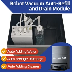 Ecovacs X11 X12 T90 X9 T50 X8 X1 Robot Vacuum Water Change Kit Auto Water Refill and Drain water hookup kit accessories Module