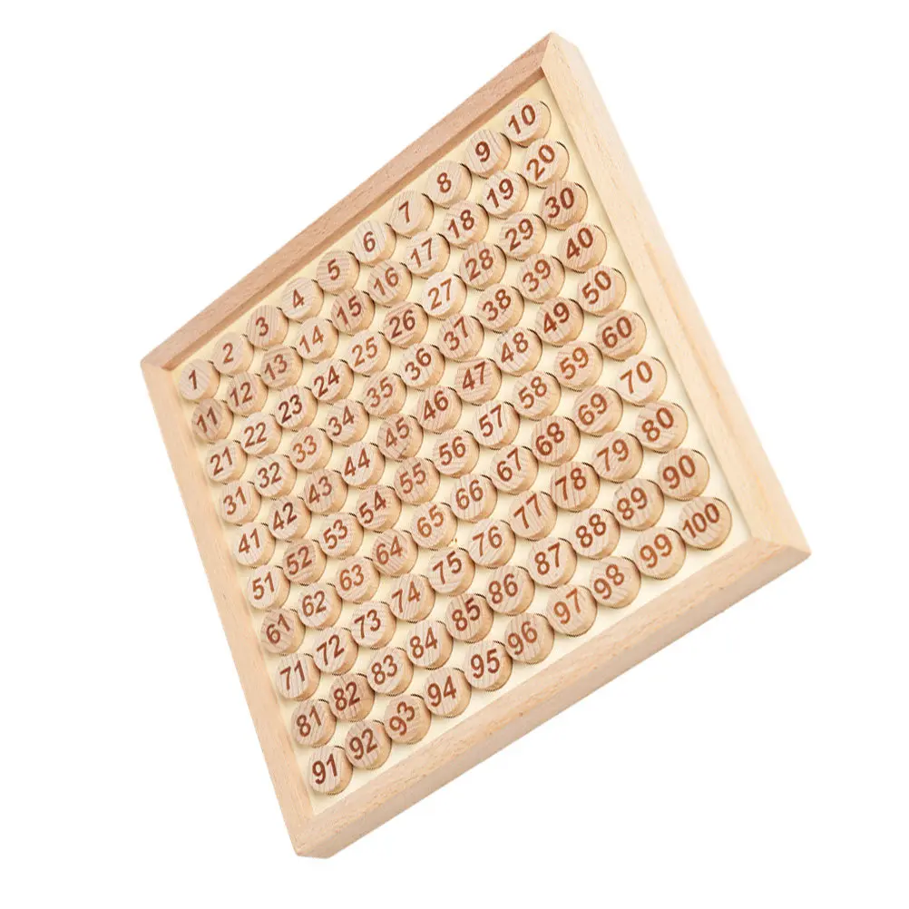 

1Set Kids Sudoku Learning Board Natural Wood Educational Arithmetic Game Early Childhood Development Intelligence Training Tool