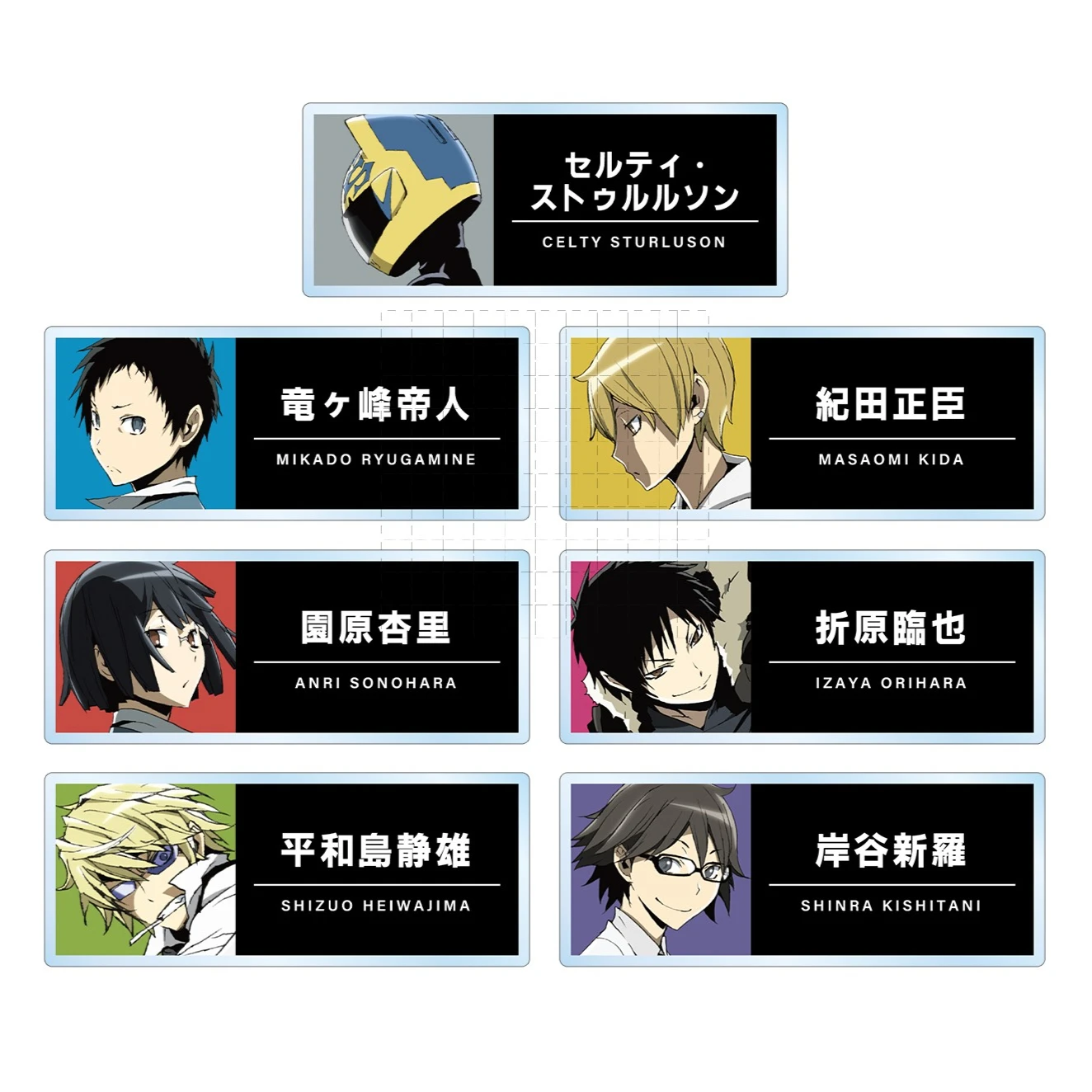 Брелок для ключей из аниме «Микадо», акриловая кукла из аниме риьгамин, Изая Орихара, Шизуо хэйвазима, подвеска для подарка