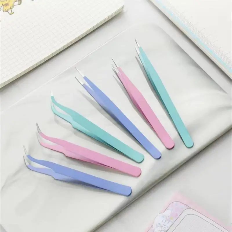 Tweezer Manicure Accessories For Nail Stickers With Silicone Cover Portable Nail Art Tool Multifunctional Plier