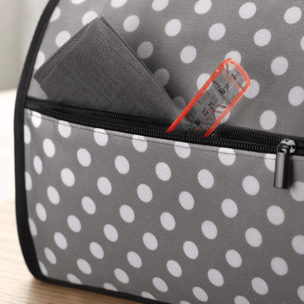 Dustproof Overlock Machine Protective Cover Water Resistant Soft Lined Sewing Tool Accessories Top Handle for Singer/Brother
