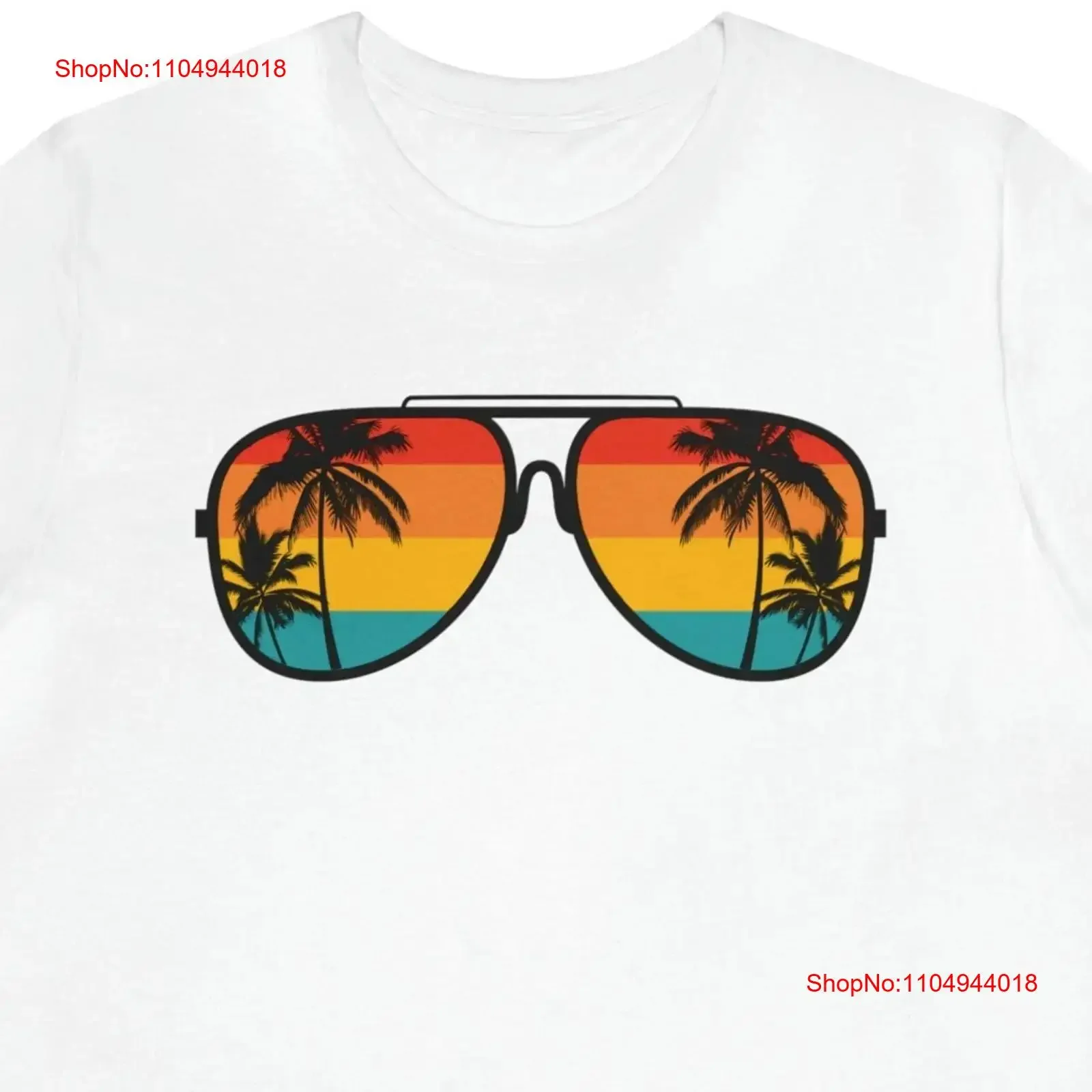 Palm tree sunglasses T Shirt vacation summer beach Jersey vintage Washed fashion streetwear designer clothes Slightly graphic