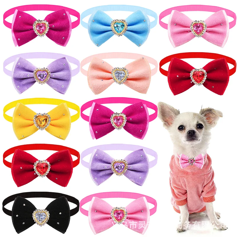 

10/20/30PCS Dog Bow Tie,Princess Puppy Bow Ties,Puppy Grooming Accessories, Cat Collars Neckties, Pet Accessories Wholesale