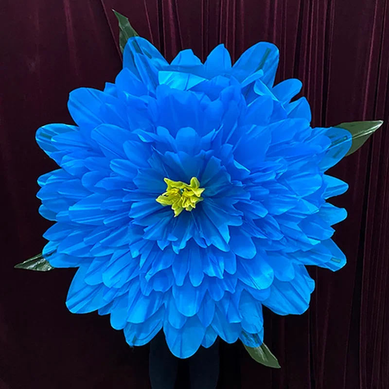 

Peony Production (100cm, Blue) Magic Tricks Funny Stage Magic Props Empty Hand Appearing Flower Magie Comedy Party Games Funny