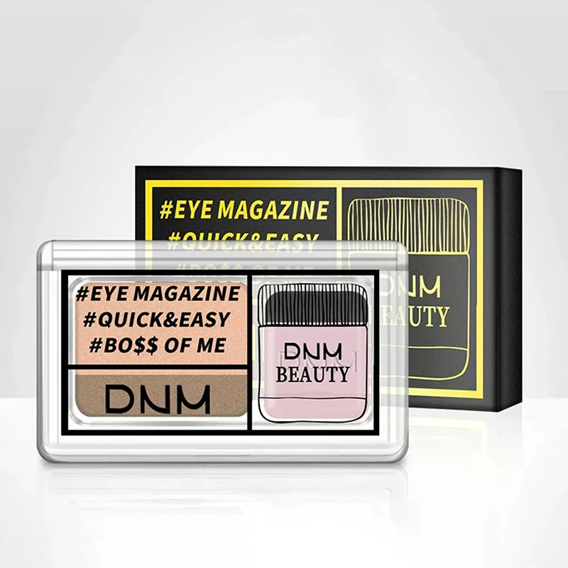 Two-color Matte Eye Shadow Double Small Box Lazy Eye Shadow Easy To Carry Eyeshadow Tray Professional Women's Cosmetics