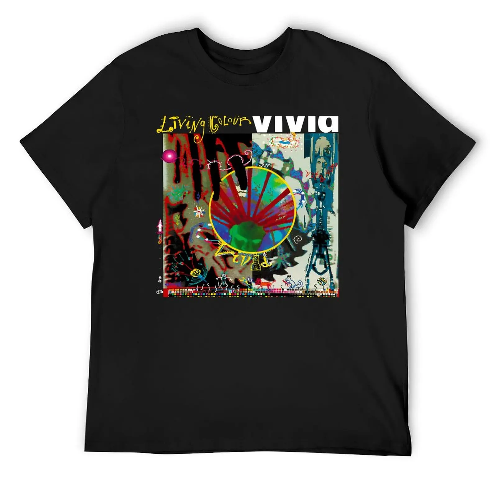 Living colour rock band legend vivid album T-Shirt new edition for a boy Men's cotton t-shirt