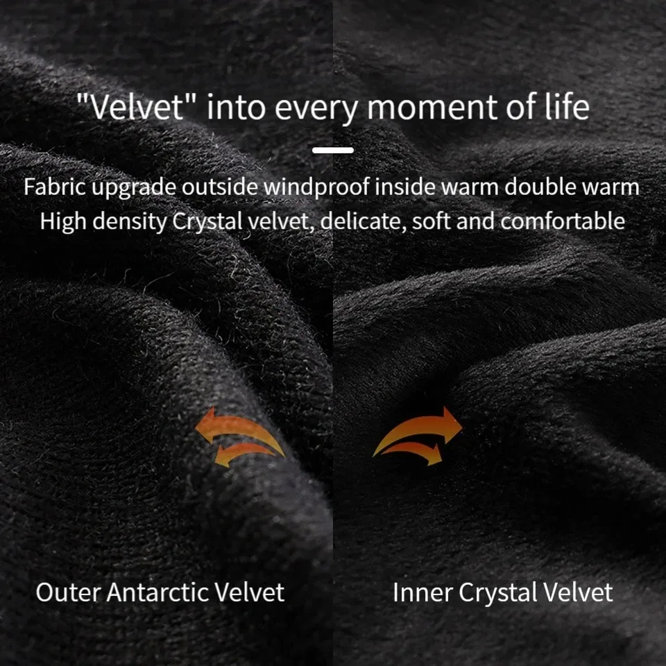 غطاء للأذنين شتوي من القطيفة - غطاء أذن ناعم مقاوم للرياح بلون سادة، حماية دافئة لغطاء الأذن للاستخدام الخارجي للرجال والنساء #5