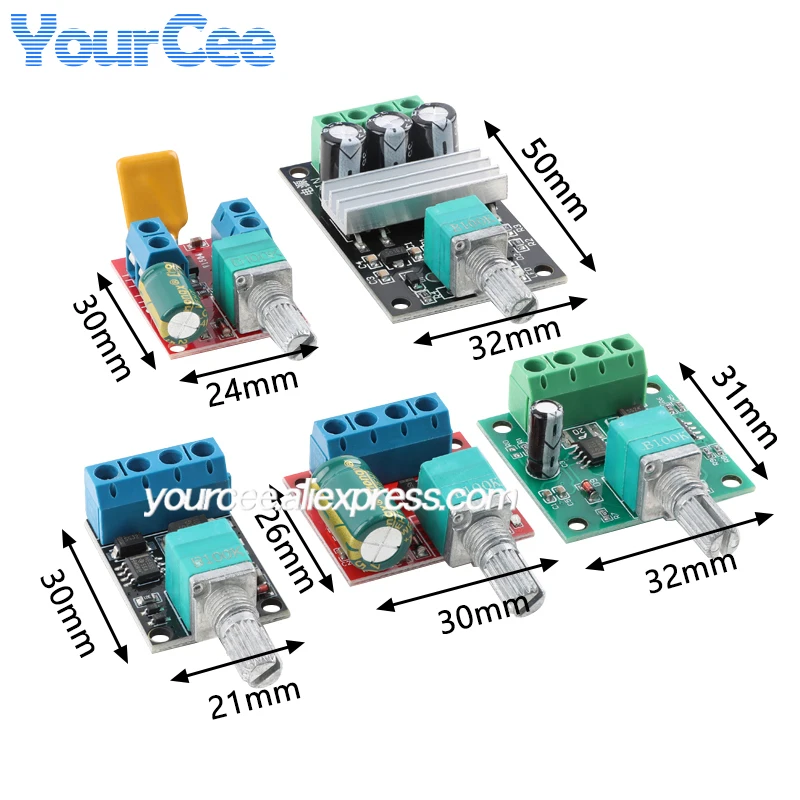 PWM DC Motor Governor Module Motor Board DC Motor Vibrator DC Motor Drive Module XY-MC10 ZK-5AD L6201 XY-160D