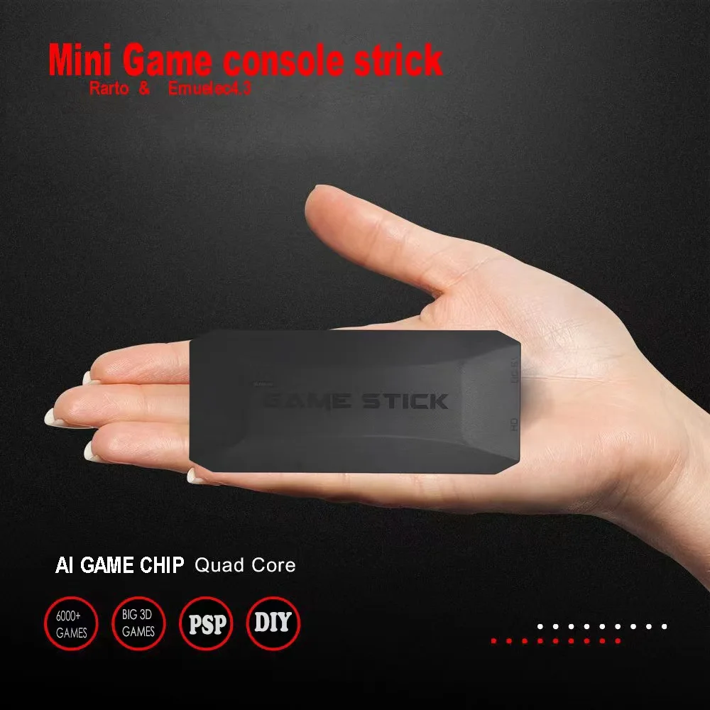 M16 4K Ultra Game Stick Console per videogiochi a due giocatori 20000 giochi gratuiti gamepad Wireless per giochi retrò 64G/128G bit