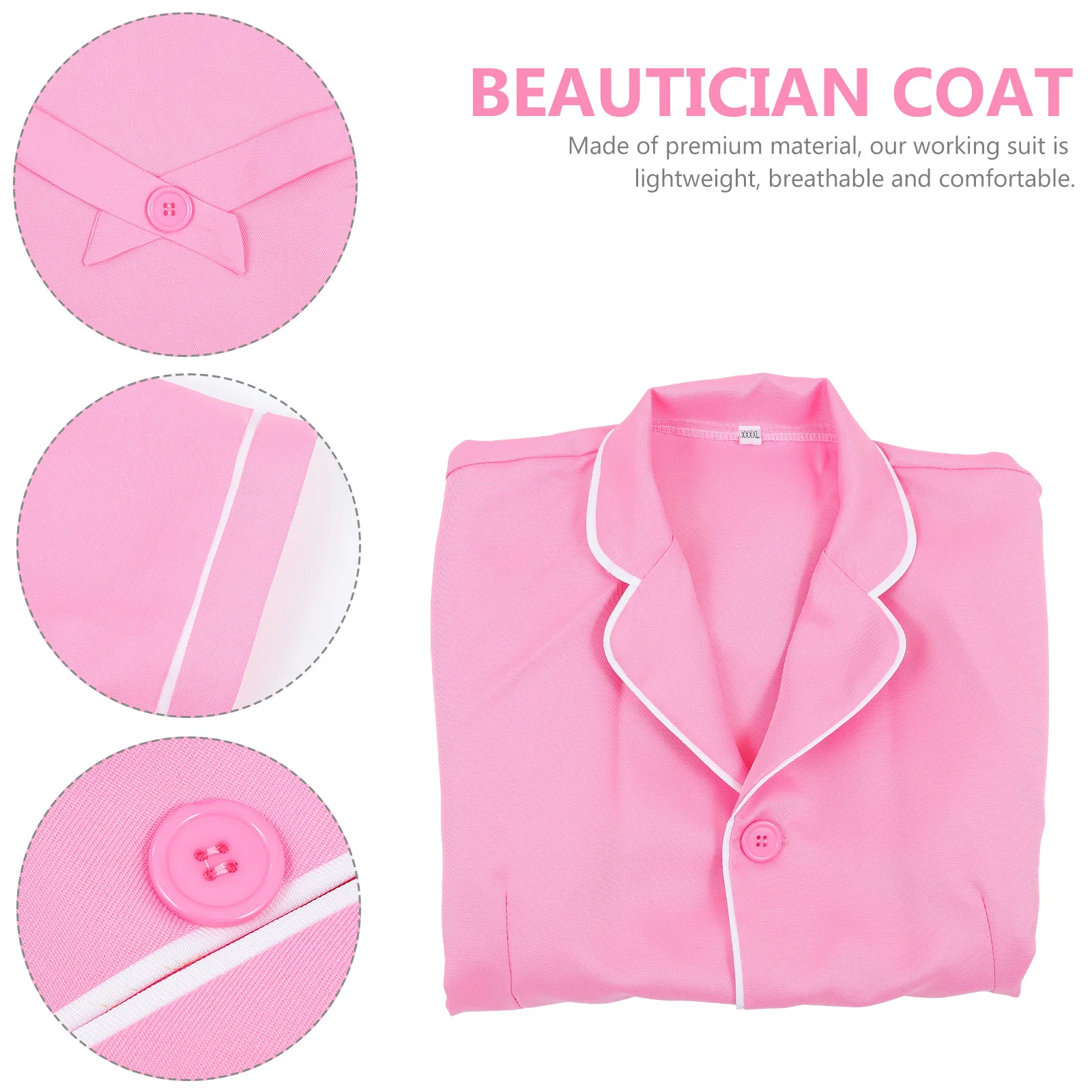 

Beauty Salon Work Clothes Lightweight Hairdressing Smock Durable Skin-Friendly Salon Uniform Barbershop Smock