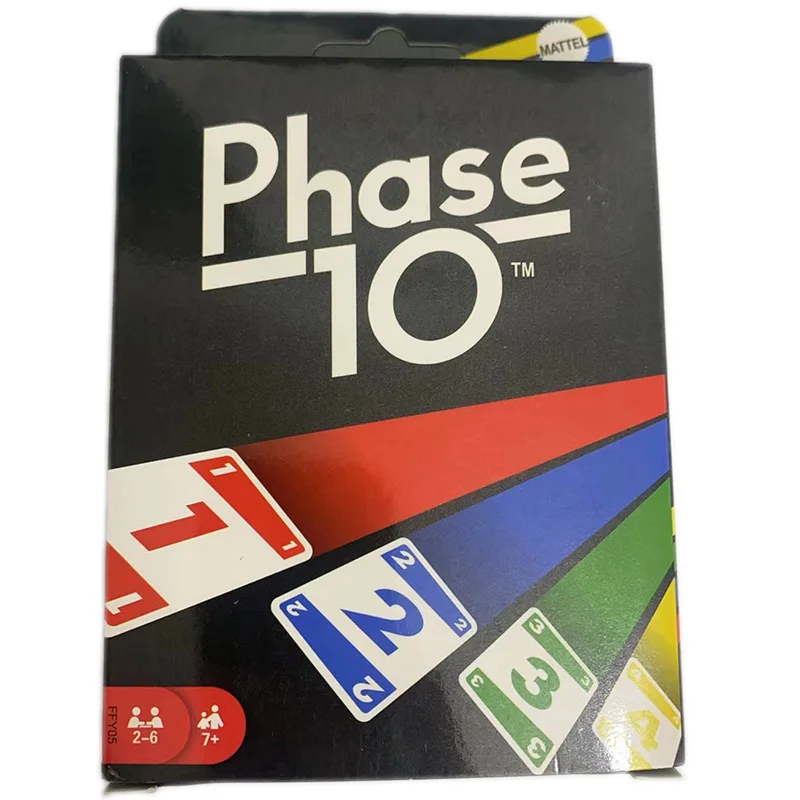 UNO Phase 10 Kartenspiel, Fun High Fun Multiplayer Toy Designs Paying Board Game Card Family Party Toy