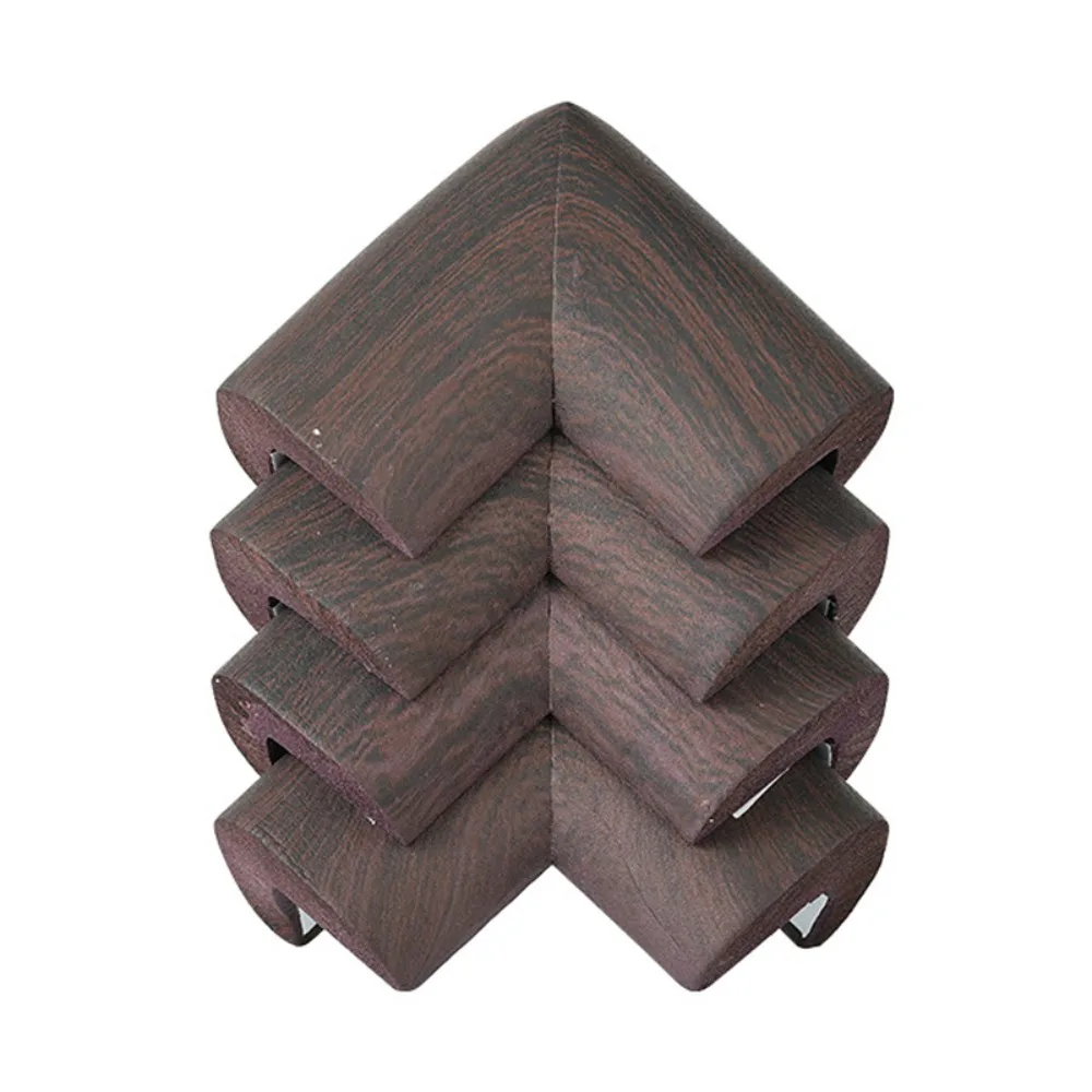 أطفال 2 متر مكتب واقي للحواف قطاع لينة ذاتية اللصق حامي سلامة الطفل NBR الخشب الحبوب جدار ركن حامي عتبة النافذة