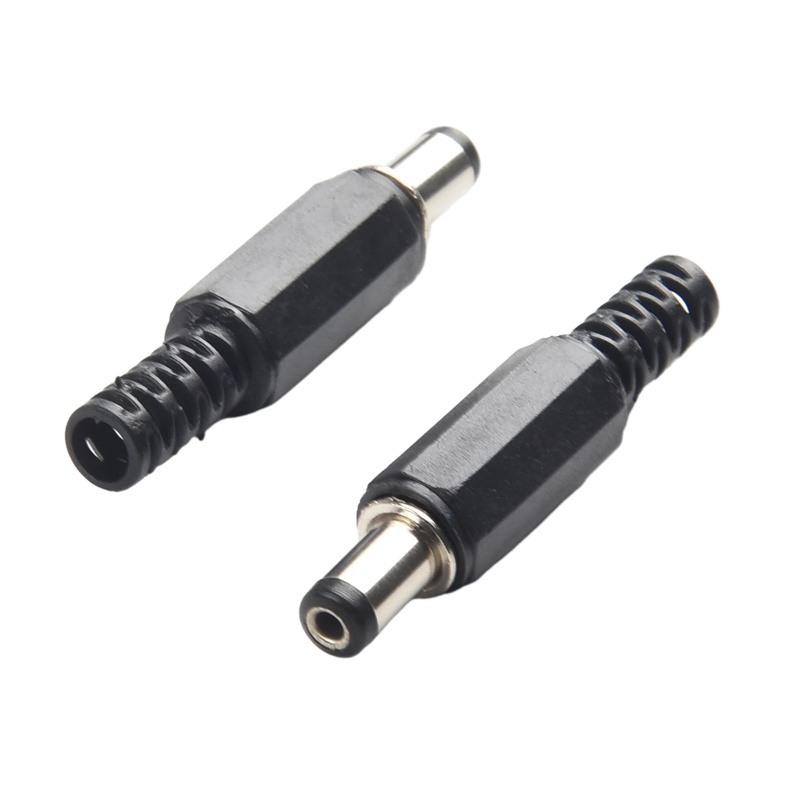 12V DC Power Connector Kit with 5 Pairs Panel Mount Male and Female Sockets 2.1mm x 5.5mm for Electronic Equipment Use