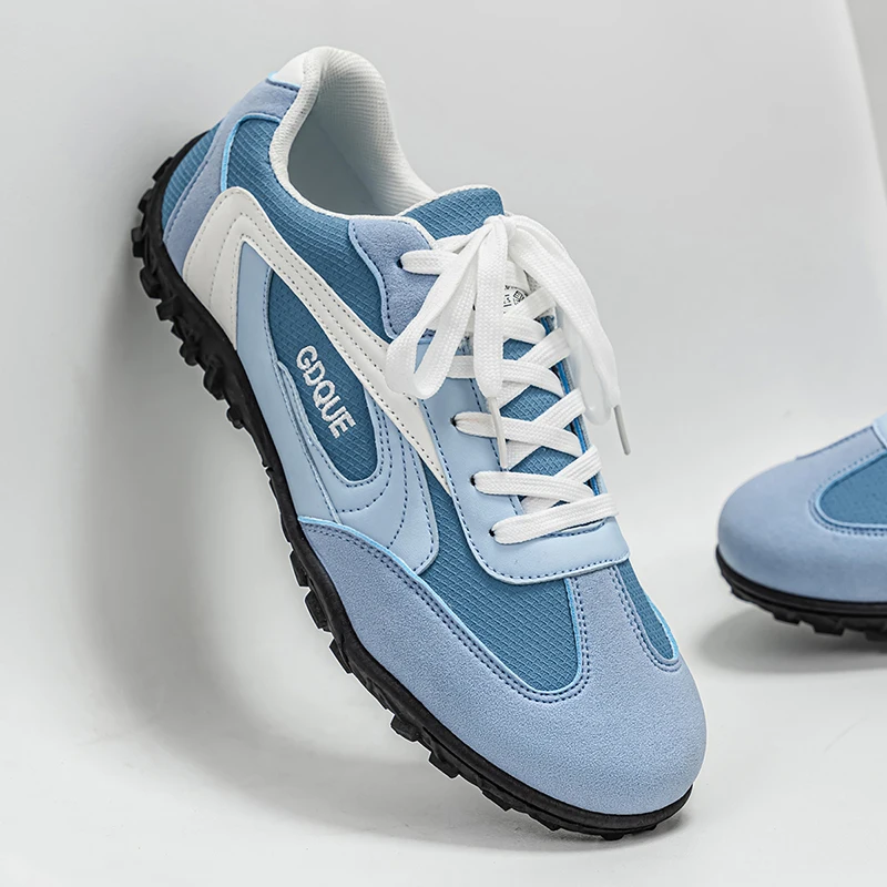 

Дышащие мужские кроссовки на плоской подошве со шнуровкой, осень 2025 г., хит продаж, мужская повседневная обувь, модная износостойкая нескользящая обувь