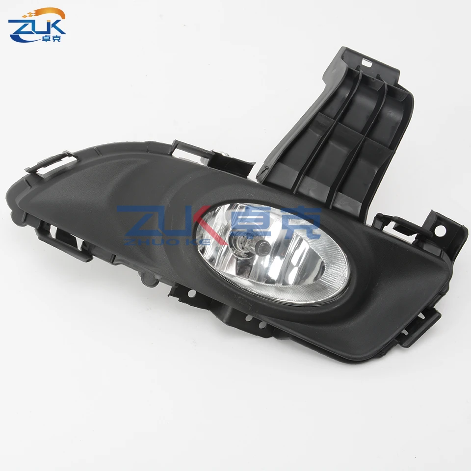 ZUK Car Accessories Front Bumper Fog Light For Mazda 3 Axela M3 BK 2004-2010 1.6L Anti-Fog Reflector Lamp Foglight Foglamp
