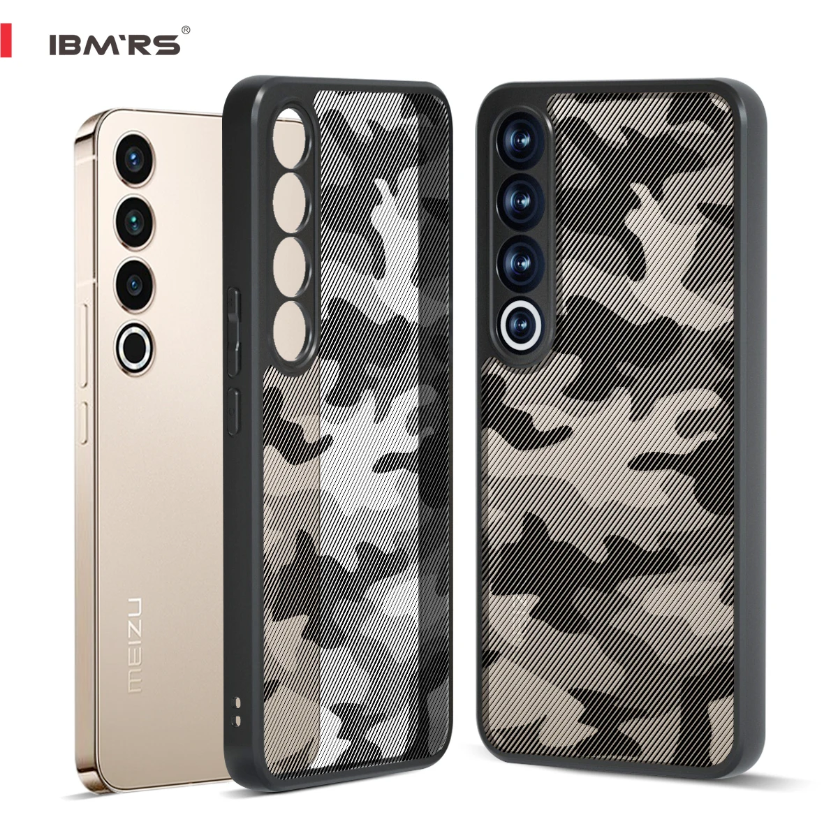 

IBMRS for Meizu 20 Pro Case Military Shockproof Hybrid Protective Cover with Camera Protection