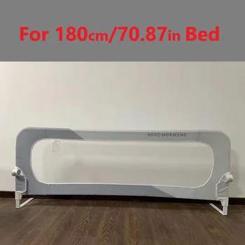 IMBABY 180CM Bed Vangrail Verstelbare Baby Veiligheid Bed Barrière Eén Klik Opklapbed Rail Guard voor Kinderen Baby slapen Veiligheid