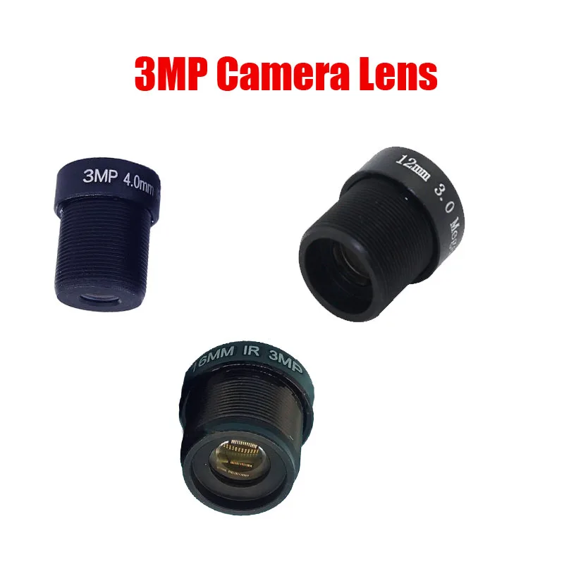 HD 3MP 4mm 12mm 16mm Kamera IP CCTV MTV Board Obiektyw IR F2.0 Przysłona 1/2,5" Format obrazu