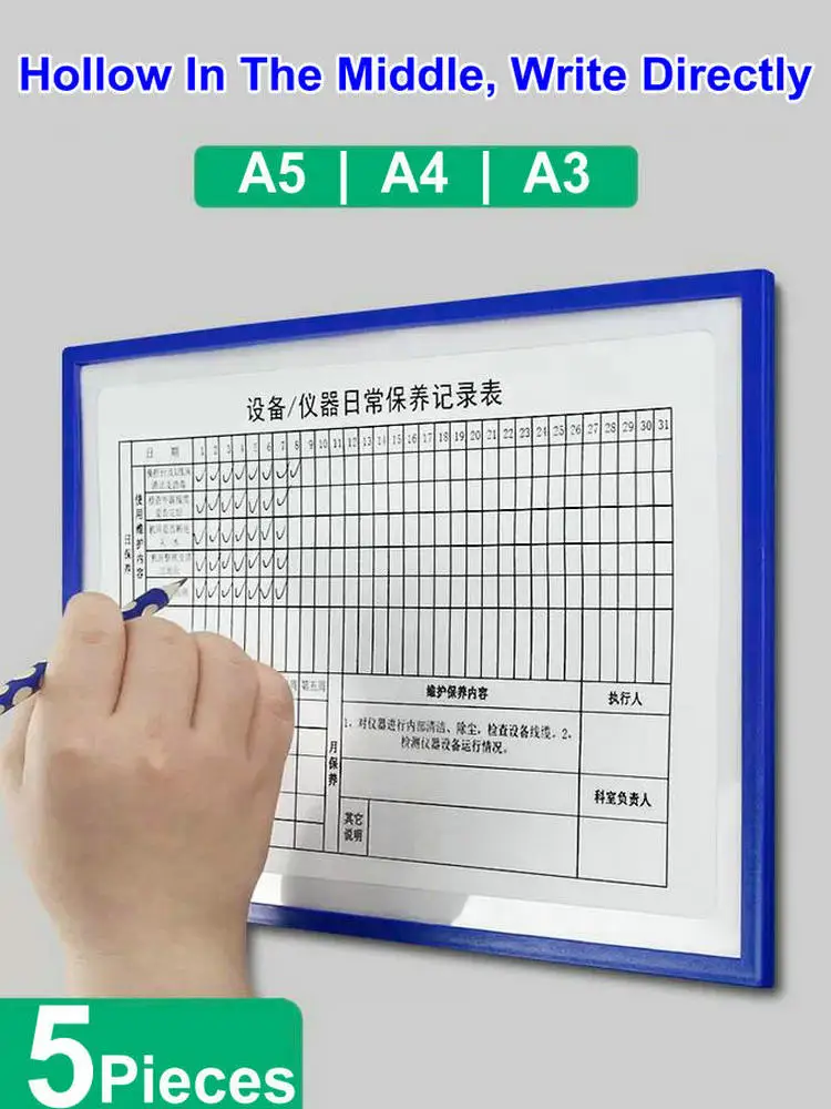 Wall Hanging Checklist Board A4 A3 Wall Board Magnetic Check Card Holder A4 Check Table Magnetic Board A5 To Do List Board Wall