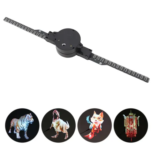 Imagen 1 del producto Ventilador de holograma 3D WiFi UE/EE. UU. Proyector de holograma 3D Ángulo visible de 176 grados 100-240V 2000x224 Edición personalizada estable para negocios