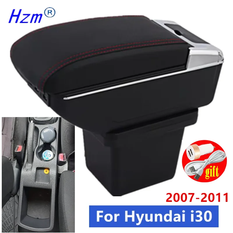 For Hyundai I30 Armrest Box For Hyundai Elantra Touring I30 FD I30cw 2007-2011 Car Armrest Storage Box Retrofit Car Accessories