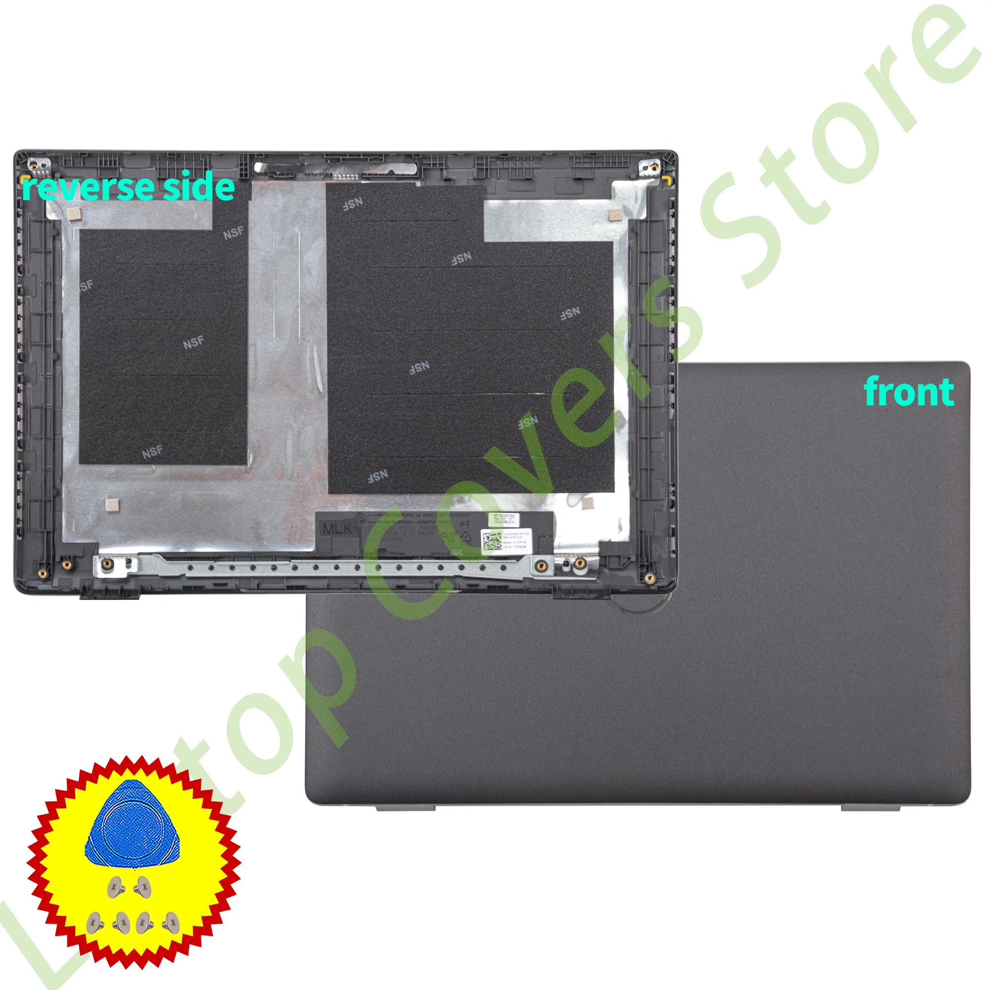 Giparts For Latitude 3420 E3420 P144G Laptop cover Screen Back Cover Front Frame Bezel 14inch 0YF82M 03MVYX