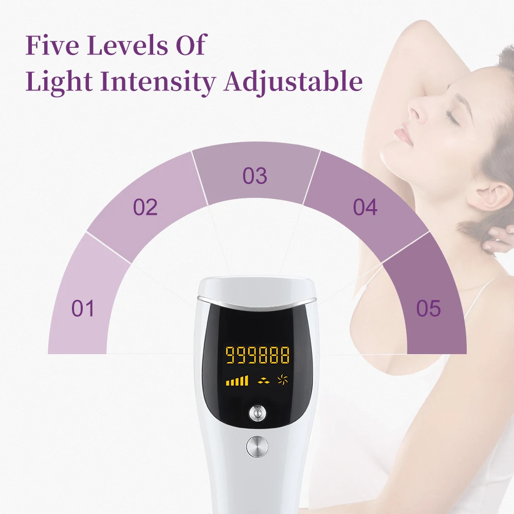 999999 Flashes Laser Epilator Permanent Bikini Body Underarm Facial Electric IPL Hair Remover For Women Painless Shaver Epilator