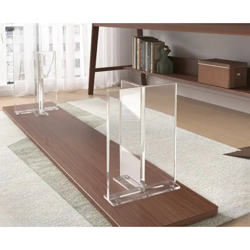 

Transparent acrylic stool legs, bench suspension bracket, stone pattern shoe changing stool, bench foot, dining table and chair